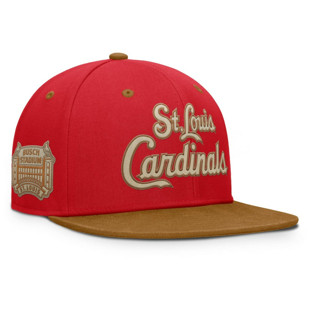 St. Louis Cardinals Splinter Fitted Hat - Red/Tan