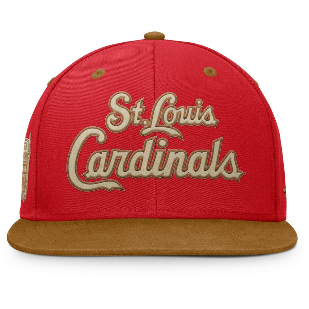 St. Louis Cardinals Splinter Fitted Hat - Red/Tan