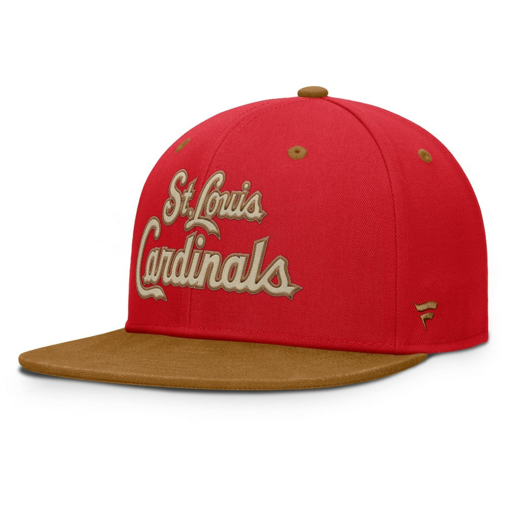 St. Louis Cardinals Splinter Fitted Hat - Red/Tan