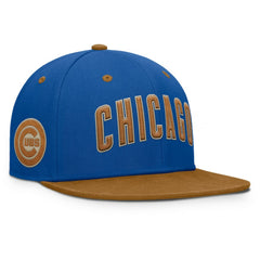 Chicago Cubs Splinter Fitted Hat - Royal/Tan