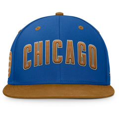 Chicago Cubs Splinter Fitted Hat - Royal/Tan