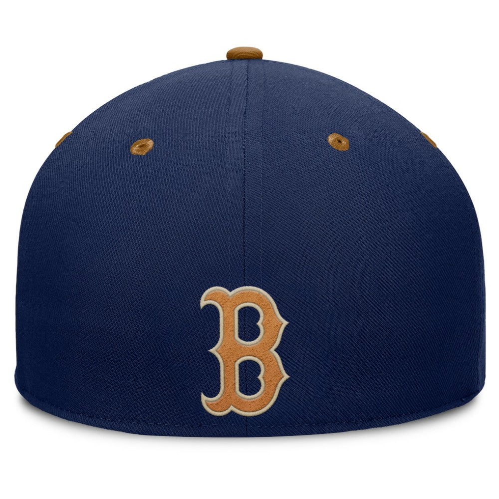 Boston Red Sox Splinter Fitted Hat - Navy/Tan