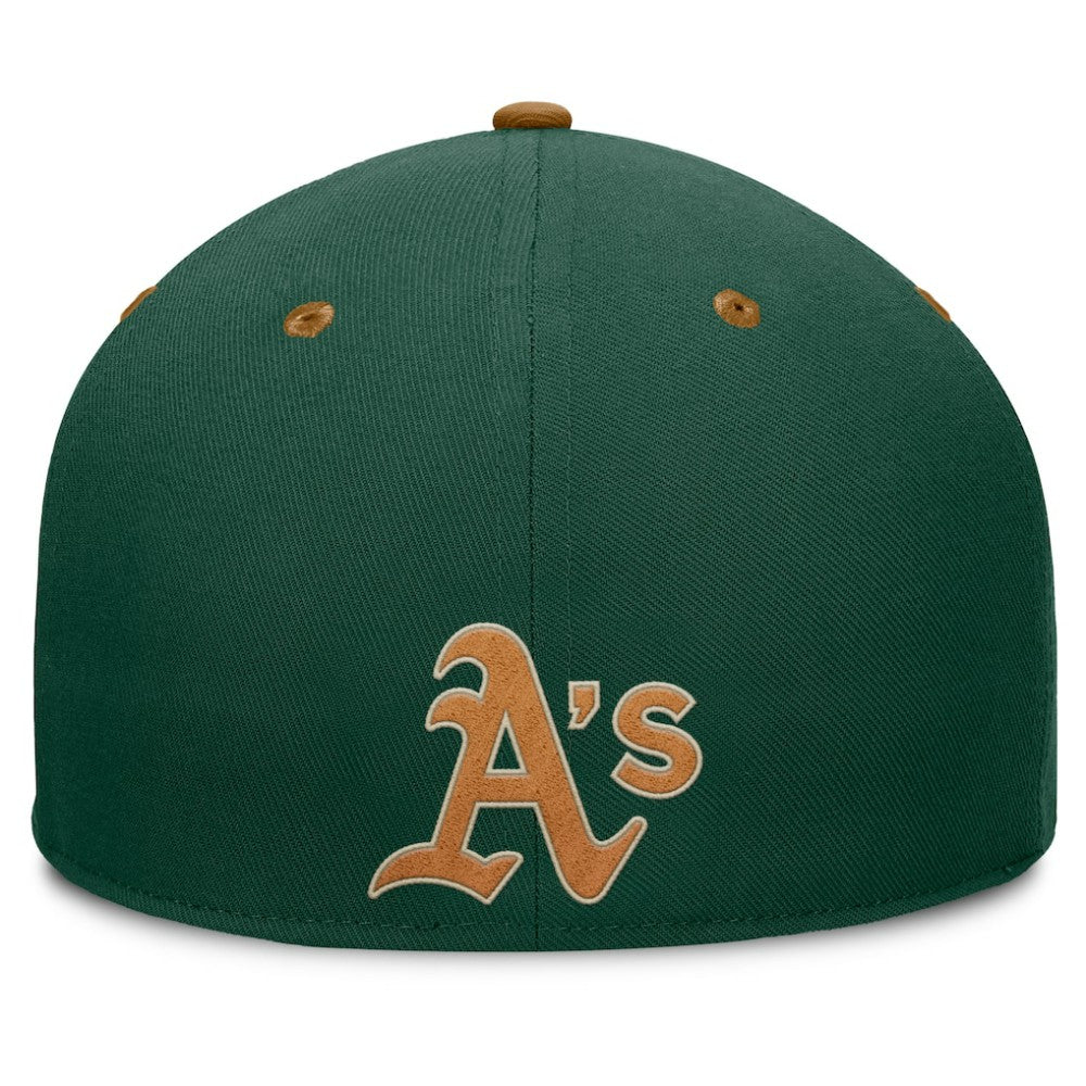 Athletics Splinter Fitted Hat - Green/Tan