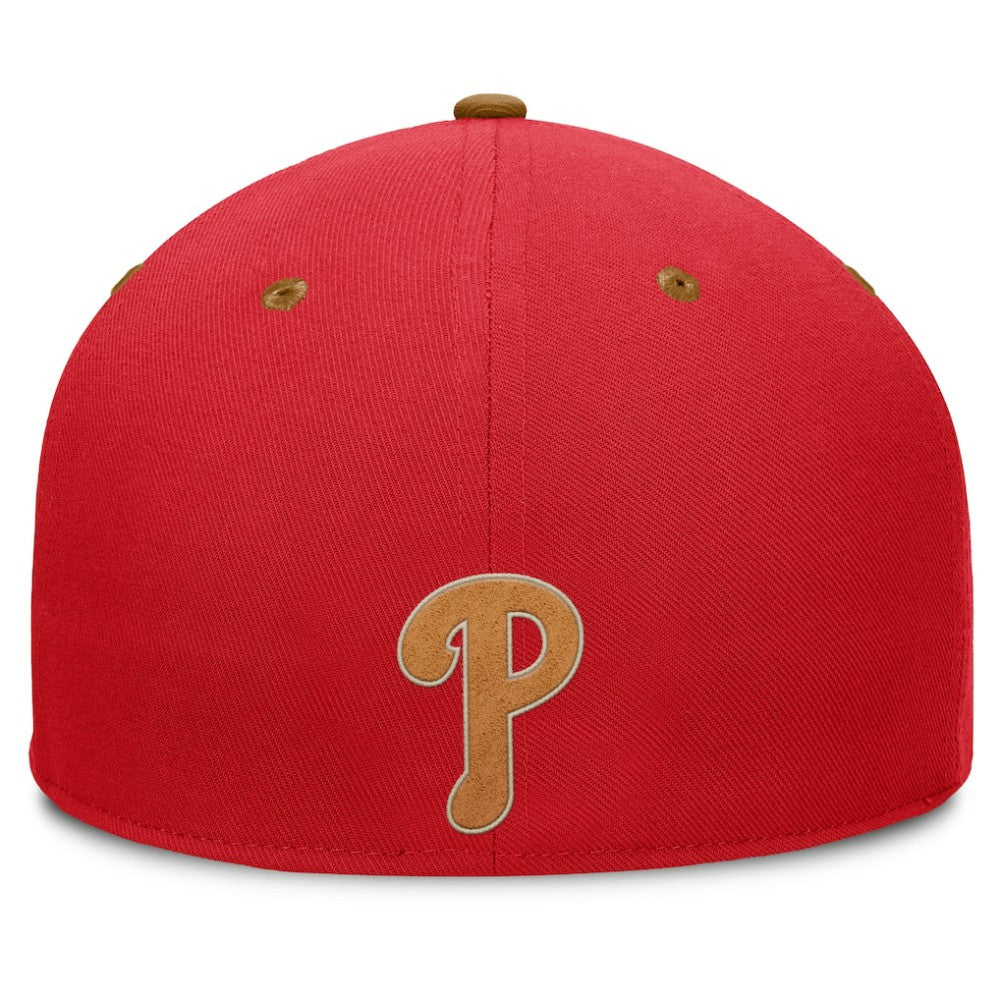 Philadelphia Phillies Splinter Fitted Hat - Red/Tan