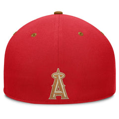 Los Angeles Angels Splinter Fitted Hat - Red/Tan