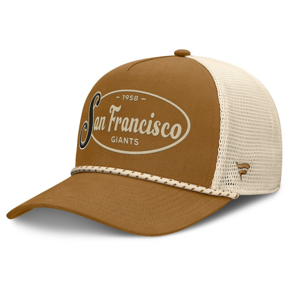 San Francisco Giants A-Frame Trucker Adjustable Hat - Brown
