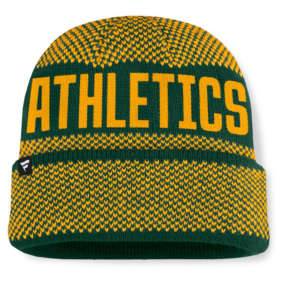 Athletics Rotation Cuffed Knit Hat - Green