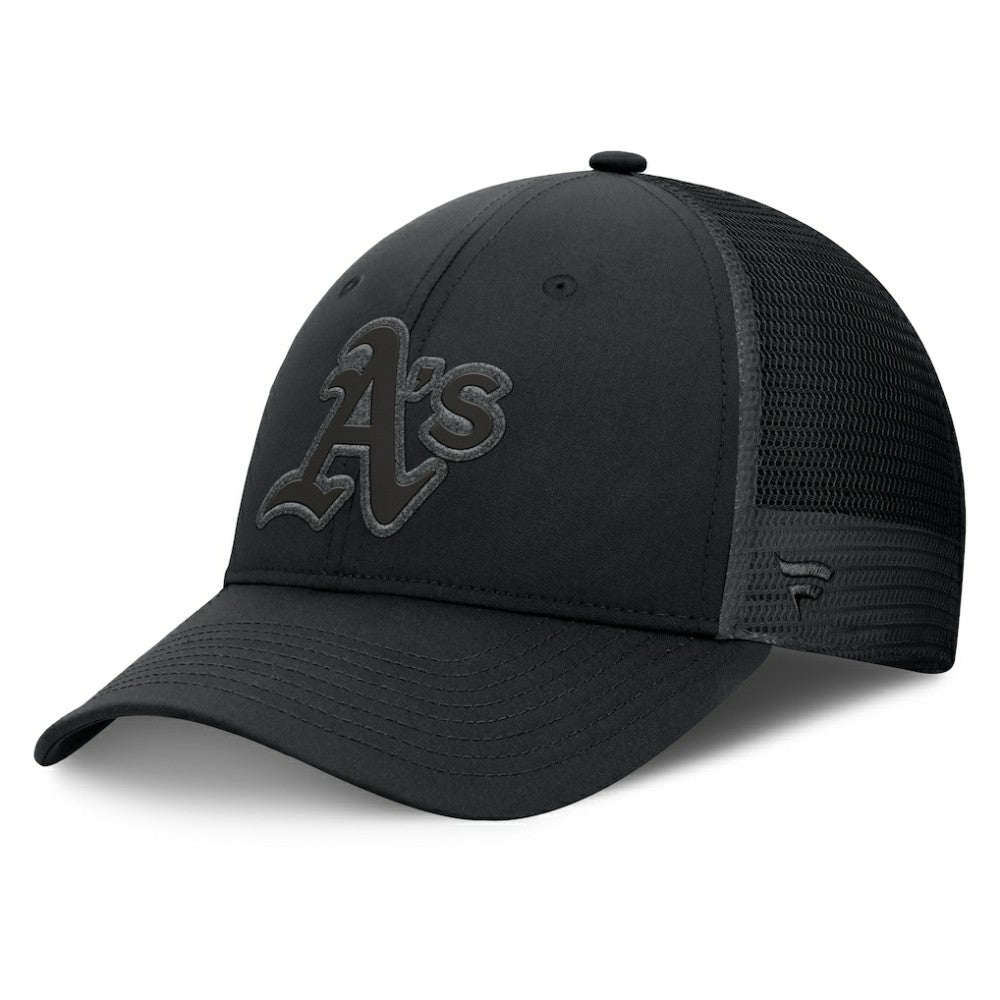 Athletics Launch Adjustable Trucker Hat - Black