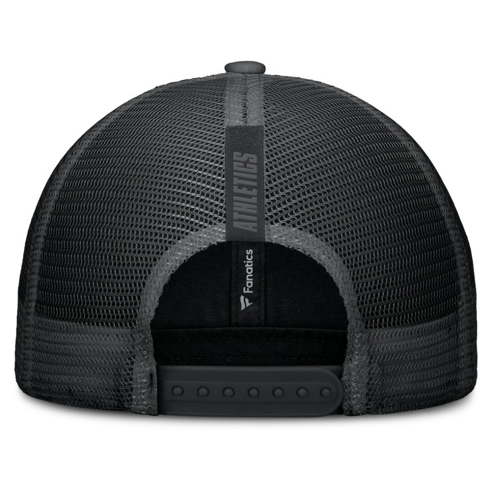 Athletics Launch Adjustable Trucker Hat - Black