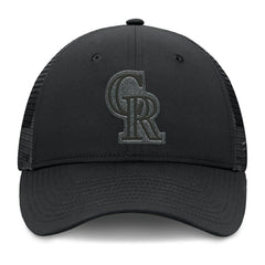 Colorado Rockies Launch Adjustable Trucker Hat - Black