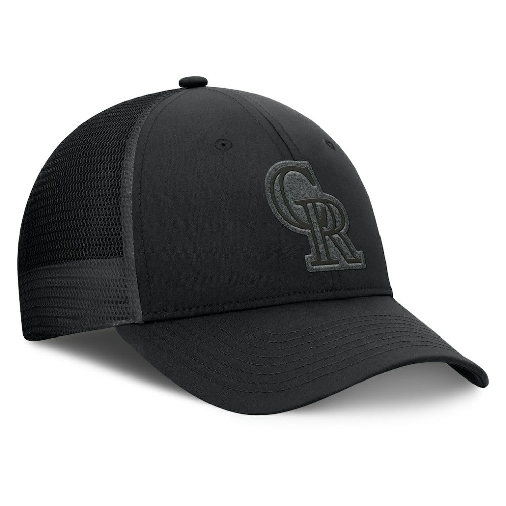 Colorado Rockies Launch Adjustable Trucker Hat - Black