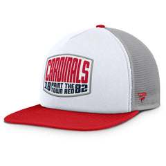 St. Louis Cardinals Cranked Foam Front Patch Trucker Adjustable Hat - Gray/White