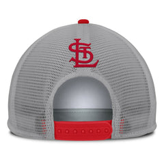 St. Louis Cardinals Cranked Foam Front Patch Trucker Adjustable Hat - Gray/White