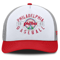 Philadelphia Phillies Designated A-Frame Foam Front Trucker Adjustable Hat - White/Red