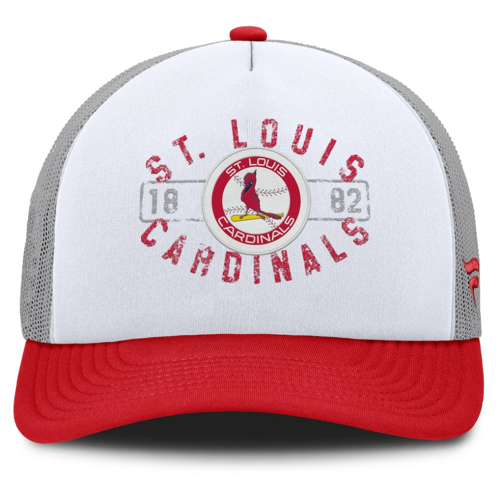 St. Louis Cardinals Designated A-Frame Foam Front Trucker Adjustable Hat - White/Red