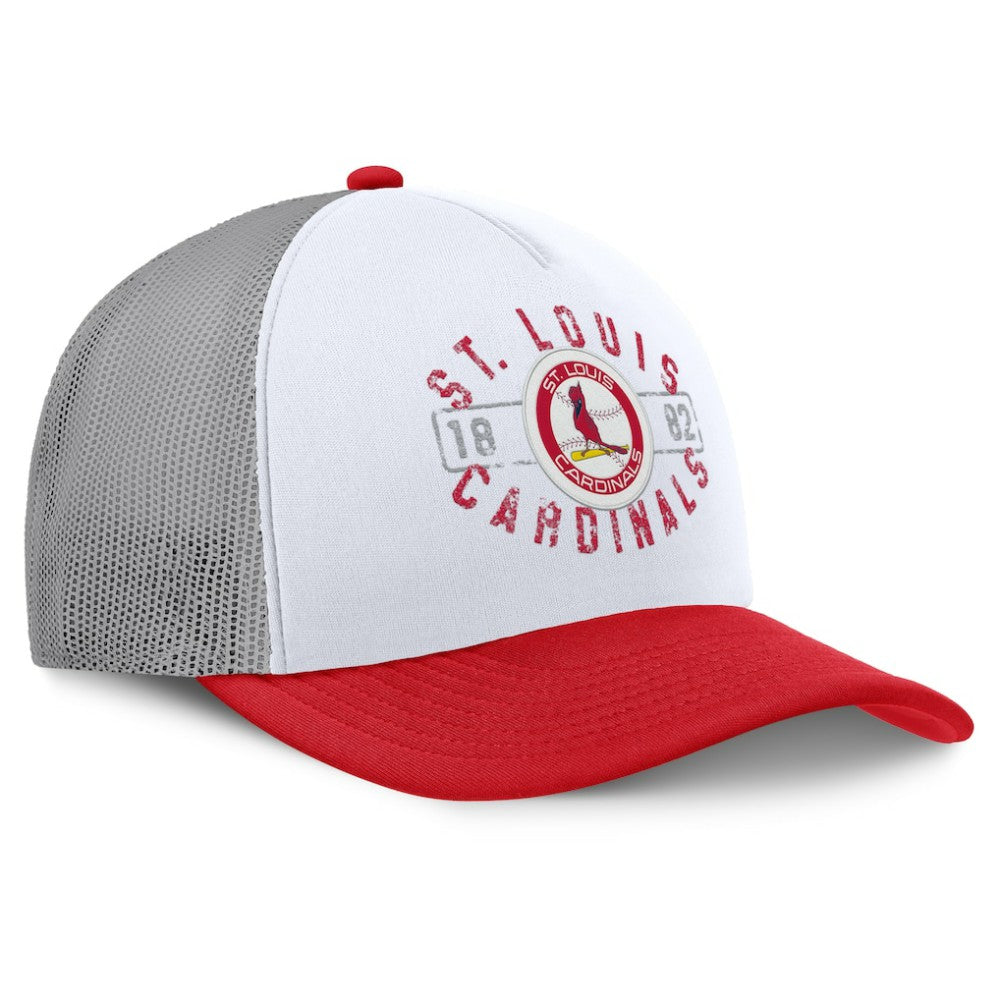 St. Louis Cardinals Designated A-Frame Foam Front Trucker Adjustable Hat - White/Red