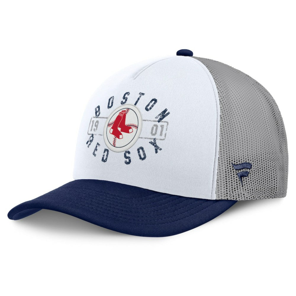 Boston Red Sox Designated A-Frame Foam Front Trucker Adjustable Hat - White/Navy