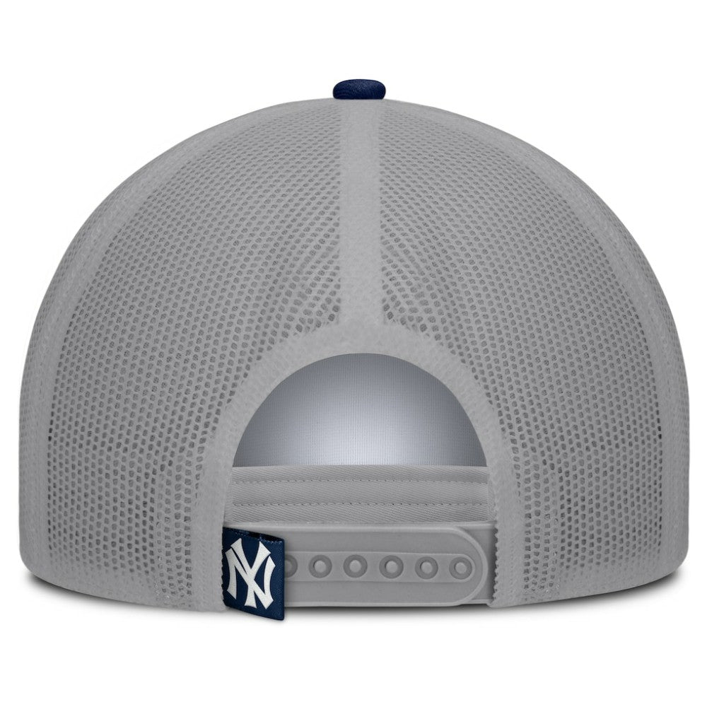 New York Yankees Designated A-Frame Foam Front Trucker Adjustable Hat - White/Navy