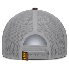 San Diego Padres Designated A-Frame Foam Front Trucker Adjustable Hat - White/Brown