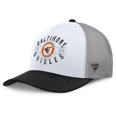 Baltimore Orioles Designated A-Frame Foam Front Trucker Adjustable Hat - White/Black
