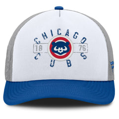 Chicago Cubs Designated A-Frame Foam Front Trucker Adjustable Hat - White/Royal