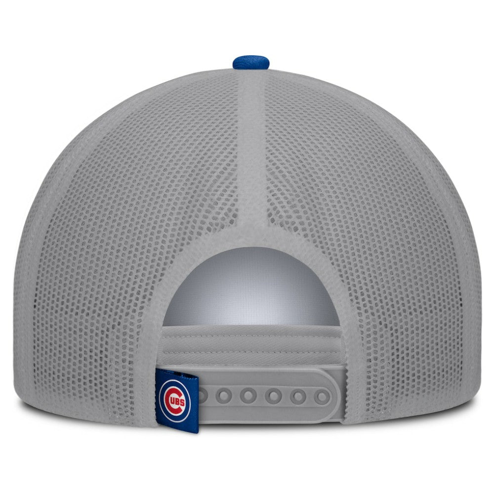Chicago Cubs Designated A-Frame Foam Front Trucker Adjustable Hat - White/Royal