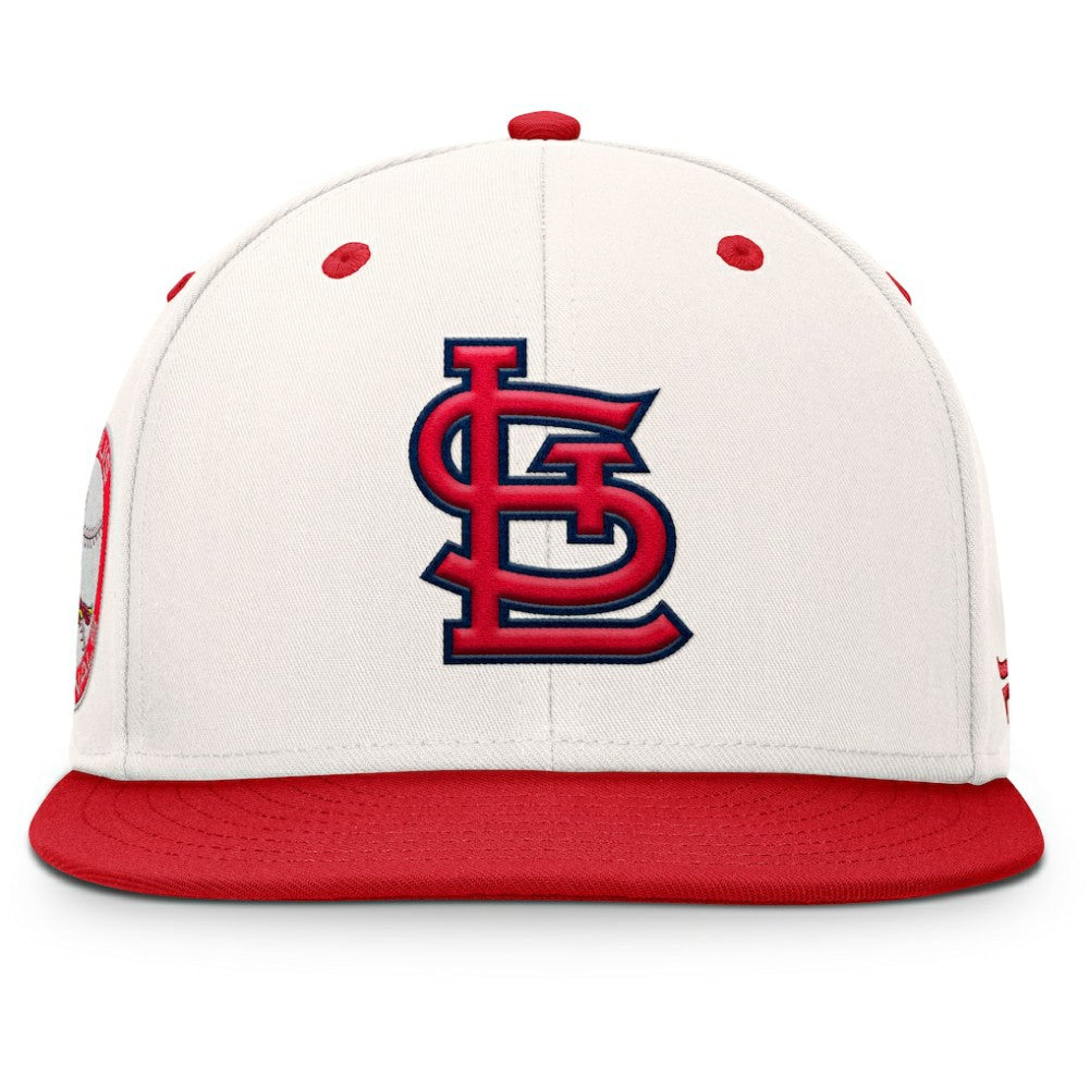 St. Louis Cardinals Unit Fitted Hat - Cream/Red