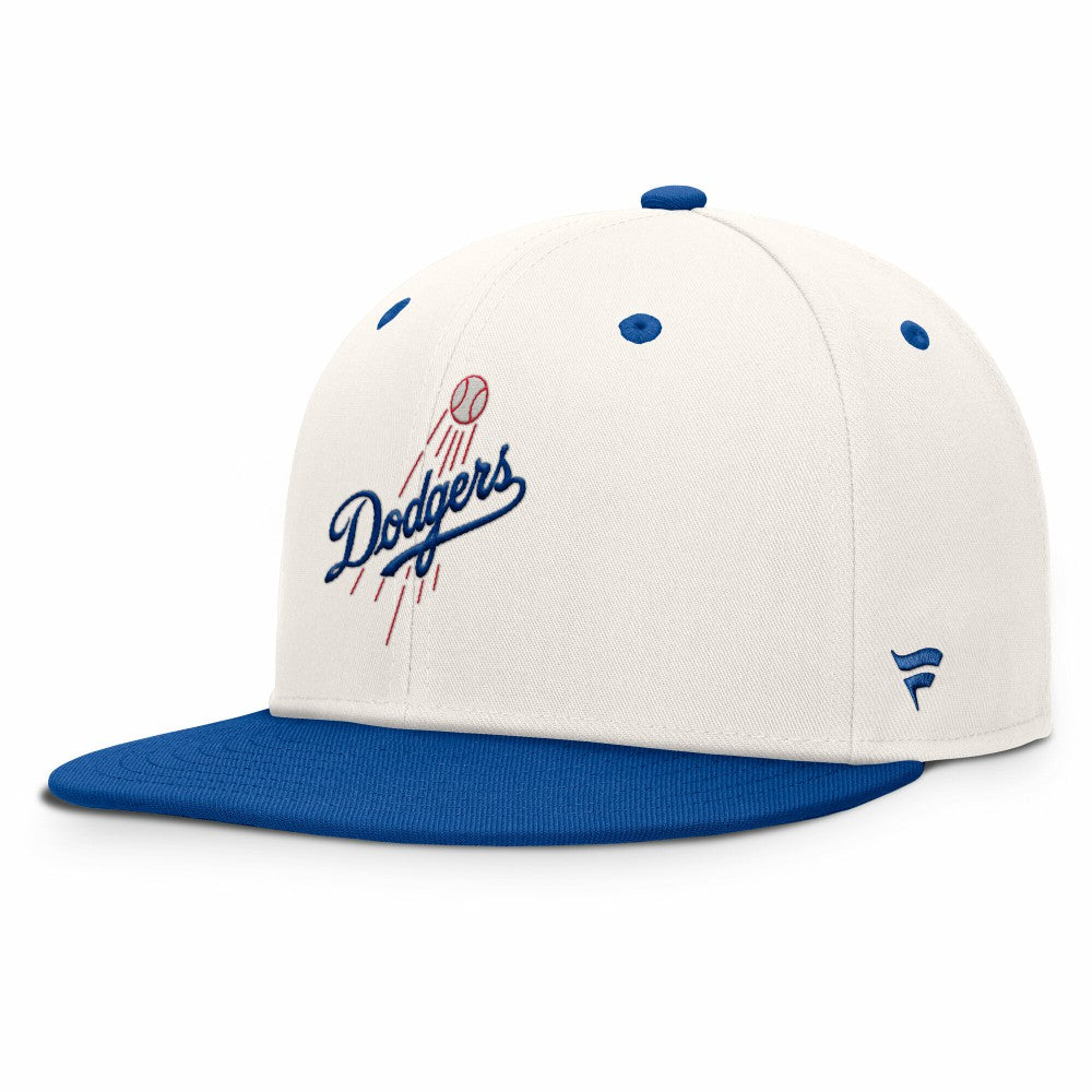 Los Angeles Dodgers Unit Fitted Hat - Cream/Royal