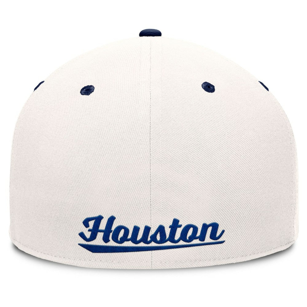 Houston Astros Unit Fitted Hat - Cream/Navy