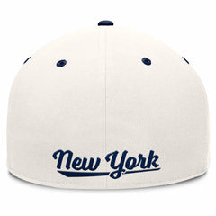 New York Yankees Unit Fitted Hat - Cream/Navy
