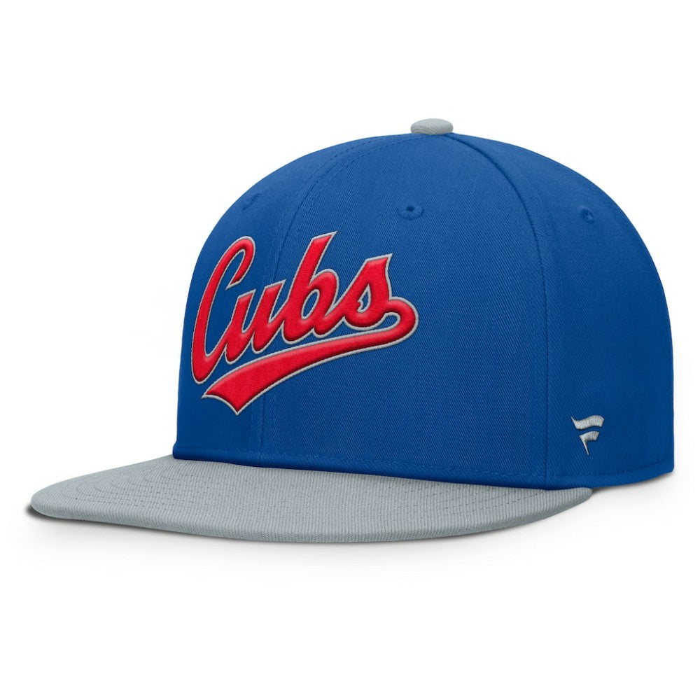 Chicago Cubs Yard Fitted Hat - Royal/Gray