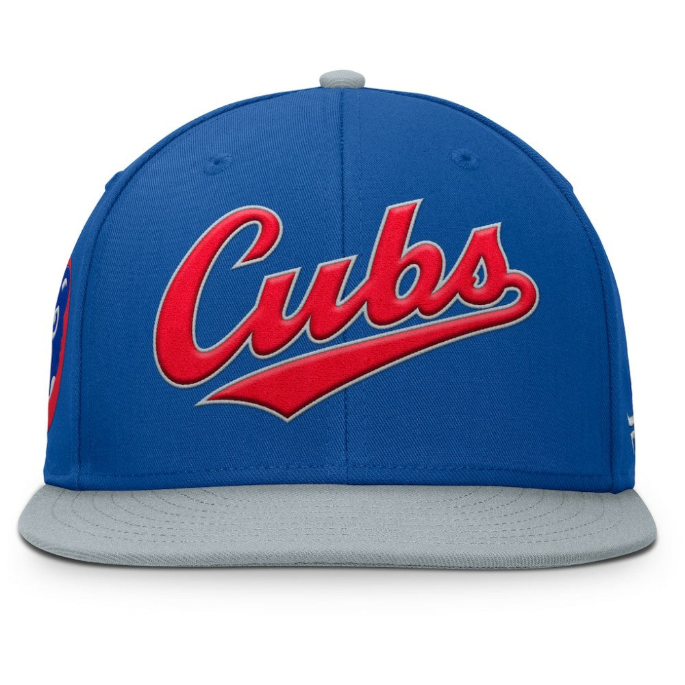 Chicago Cubs Yard Fitted Hat - Royal/Gray