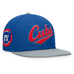 Chicago Cubs Yard Fitted Hat - Royal/Gray