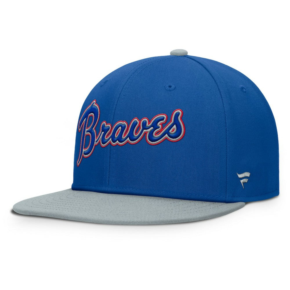 Atlanta Braves Yard Fitted Hat - Royal/Gray