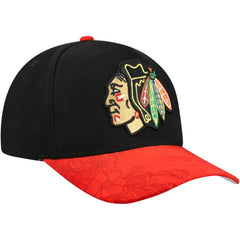 Chicago Blackhawks Mitchell & Ness May Flowers Pro Crown Adjustable Hat