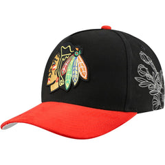 Chicago Blackhawks Mitchell & Ness May Flowers Pro Crown Adjustable Hat