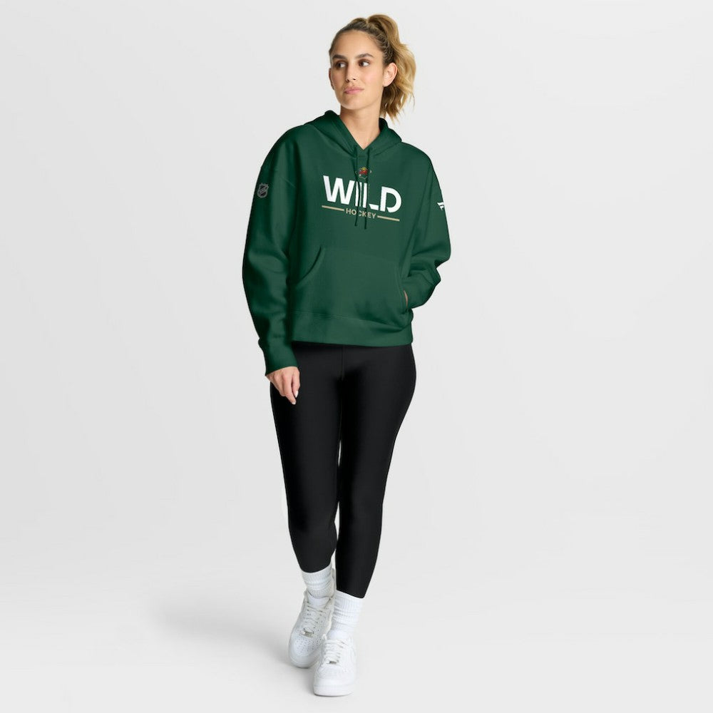 Minnesota Wild Fanatics Women's Authentic Pro Primary Pullover Hoodie