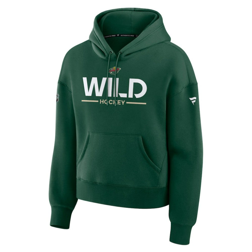 Minnesota Wild Fanatics Women's Authentic Pro Primary Pullover Hoodie