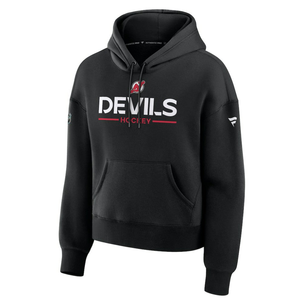 New Jersey Devils Fanatics Women's Authentic Pro Primary Pullover Hoodie