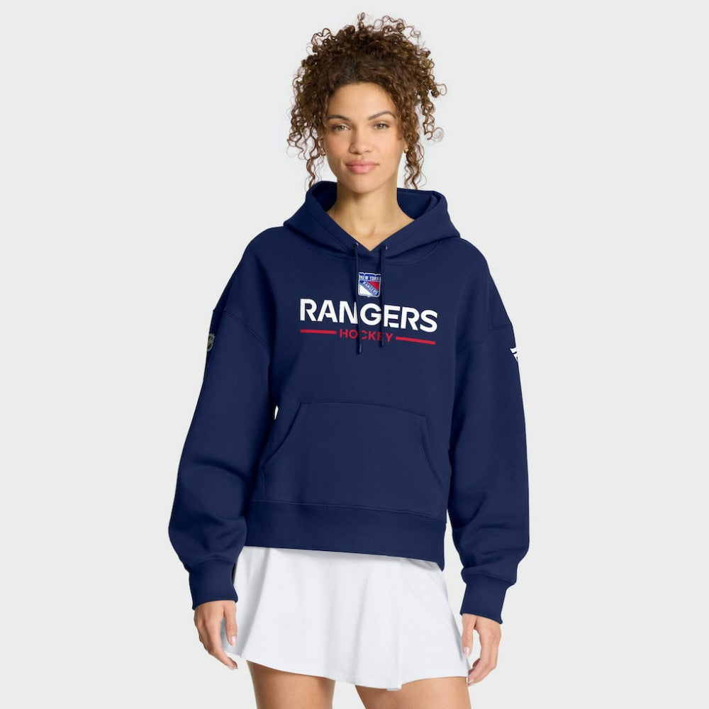New York Rangers Fanatics Women's Authentic Pro Primary Pullover Hoodie