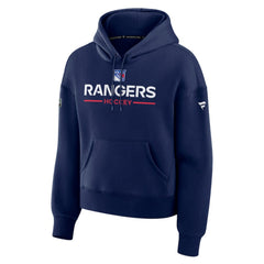 New York Rangers Fanatics Women's Authentic Pro Primary Pullover Hoodie