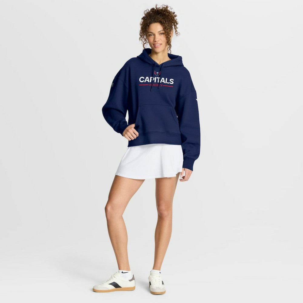 Washington Capitals Fanatics Women's Authentic Pro Primary Pullover Hoodie