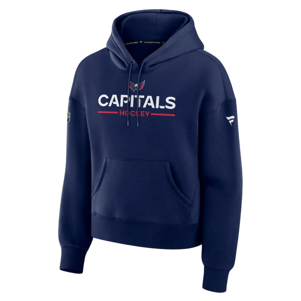 Washington Capitals Fanatics Women's Authentic Pro Primary Pullover Hoodie
