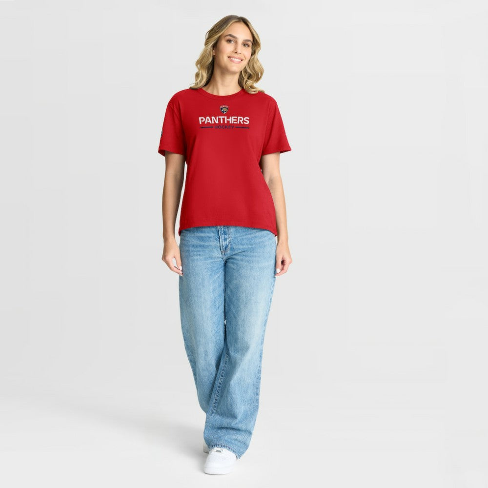 Florida Panthers Fanatics Women's Authentic Pro Primary T-Shirt