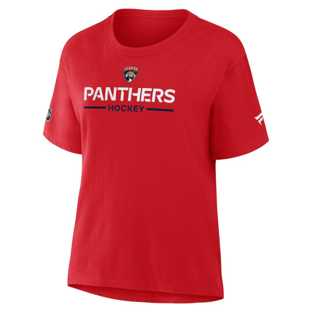 Florida Panthers Fanatics Women's Authentic Pro Primary T-Shirt