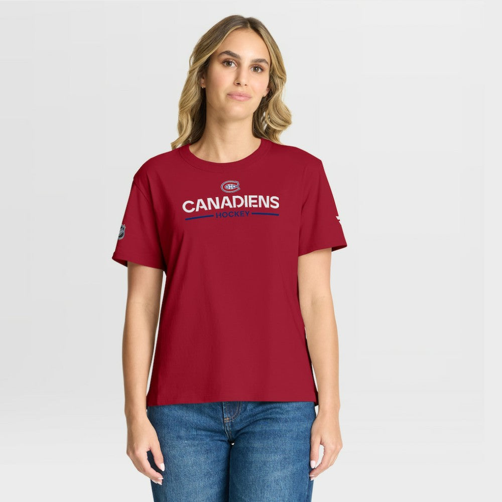 Montreal Canadiens Fanatics Women's Authentic Pro Primary T-Shirt