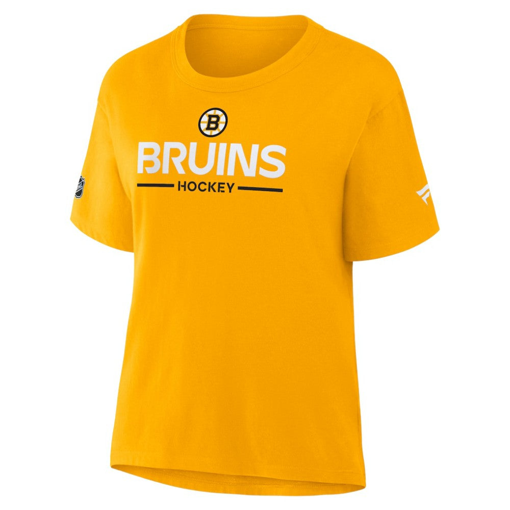 Boston Bruins Fanatics Women's Authentic Pro Primary T-Shirt