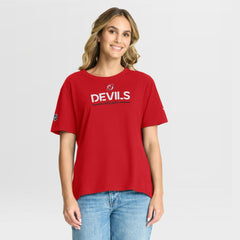 New Jersey Devils Fanatics Women's Authentic Pro Primary T-Shirt