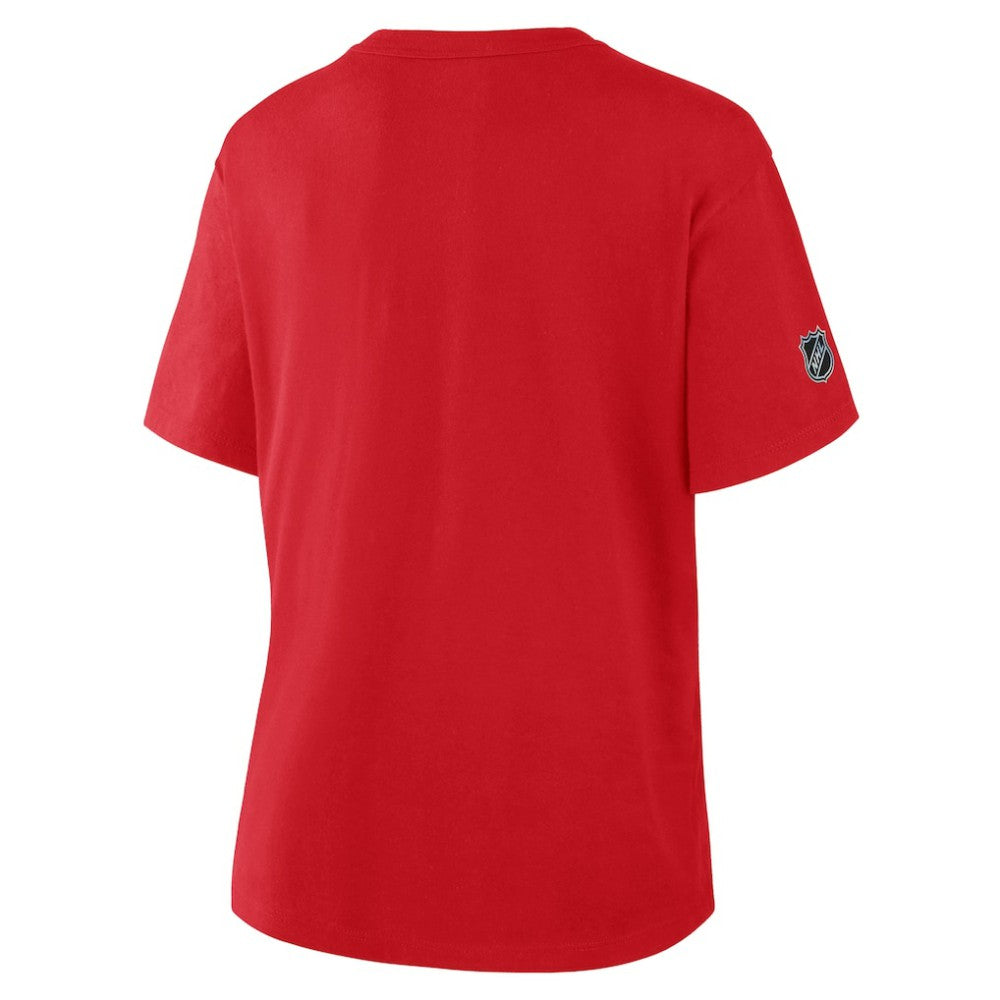 New Jersey Devils Fanatics Women's Authentic Pro Primary T-Shirt
