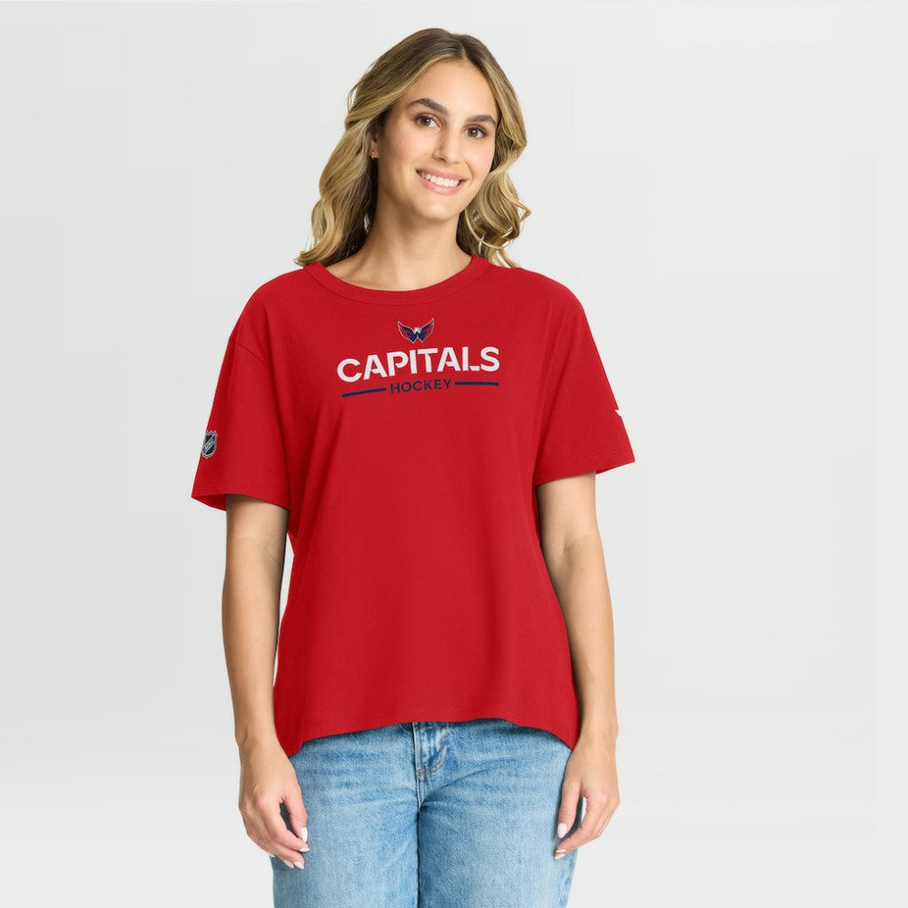 Washington Capitals Fanatics Women's Authentic Pro Primary T-Shirt